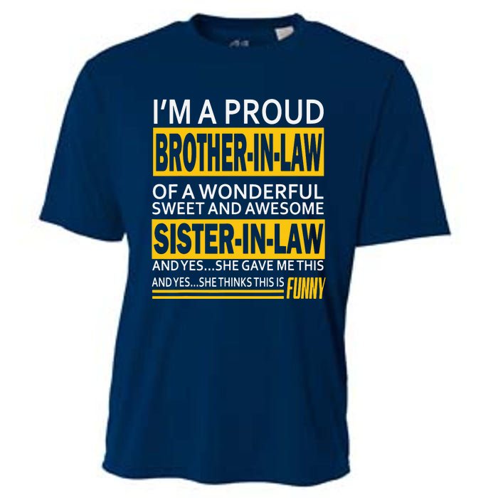 A Brother In Law Awesome Sister In Law Cooling Performance Crew T-Shirt