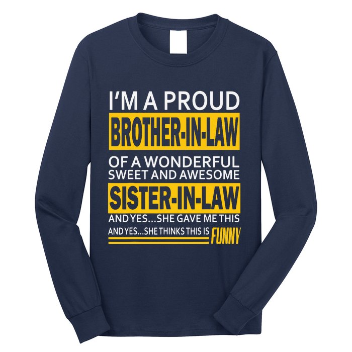 A Brother In Law Awesome Sister In Law Long Sleeve Shirt