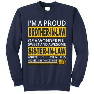 A Brother In Law Awesome Sister In Law Sweatshirt