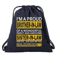 A Brother In Law Awesome Sister In Law Drawstring Bag