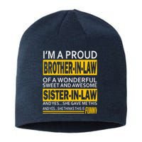 A Brother In Law Awesome Sister In Law Sustainable Beanie