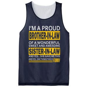 A Brother In Law Awesome Sister In Law Mesh Reversible Basketball Jersey Tank