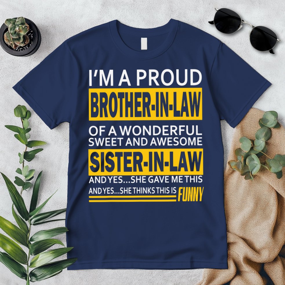 A Brother In Law Awesome Sister In Law Premium T-Shirt