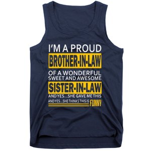 A Brother In Law Awesome Sister In Law Tank Top