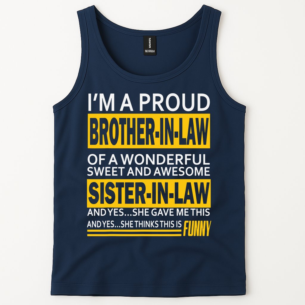 A Brother In Law Awesome Sister In Law Tank Top