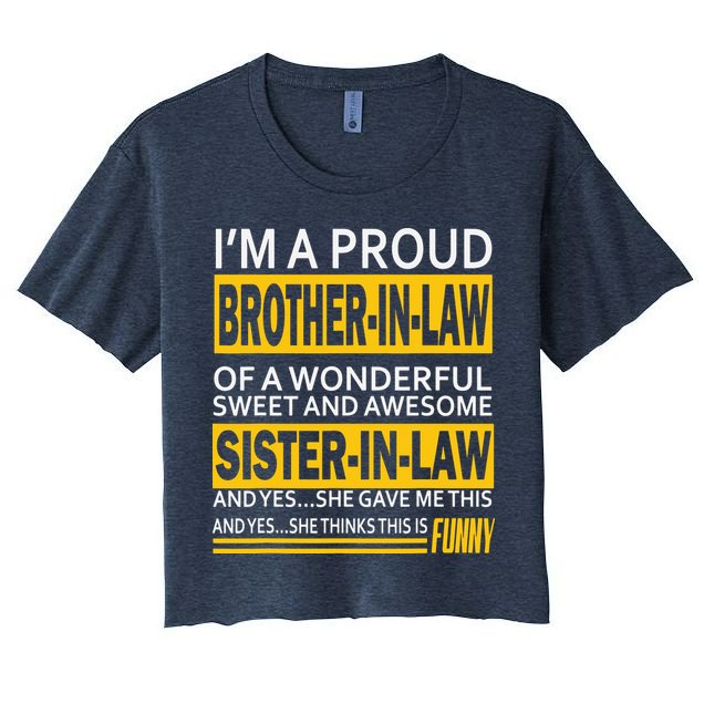 A Brother In Law Awesome Sister In Law Crop Top
