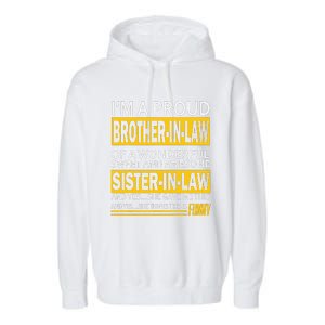 A Brother In Law Awesome Sister In Law Garment-Dyed Fleece Hoodie