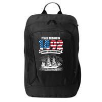 All Began In 1492 American Italian Christopher Columbus Day City Backpack