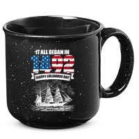 All Began In 1492 American Italian Christopher Columbus Day 15oz Campfire Ceramic Mug