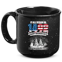 All Began In 1492 American Italian Christopher Columbus Day 15oz Campfire Ceramic Mug