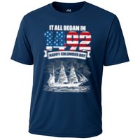 All Began In 1492 American Italian Christopher Columbus Day Performance Shirt