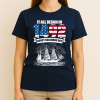 All Began In 1492 American Italian Christopher Columbus Day T-Shirt