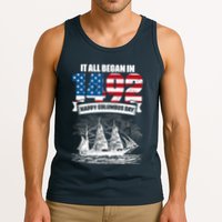 All Began In 1492 American Italian Christopher Columbus Day Tank Top