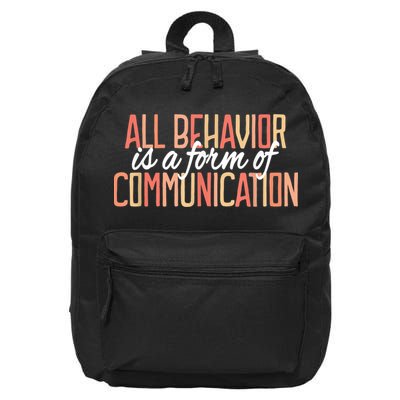 All Behavior Is a Form of Communication Neurodiversity 16 in Basic Backpack