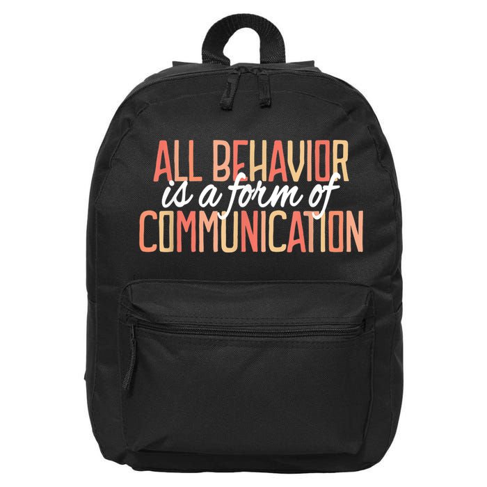 All Behavior Is a Form of Communication Neurodiversity 16 in Basic Backpack