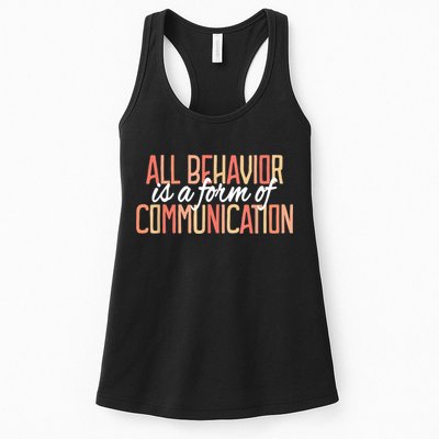 All Behavior Is a Form of Communication Neurodiversity Womens Tank Top