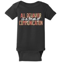 All Behavior Is a Form of Communication Neurodiversity Baby Bodysuit