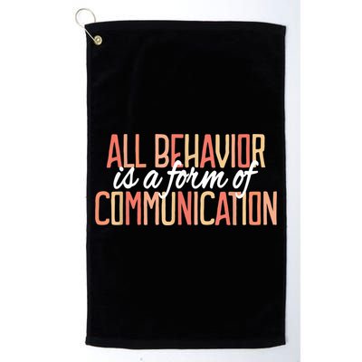 All Behavior Is a Form of Communication Neurodiversity Golf Towel