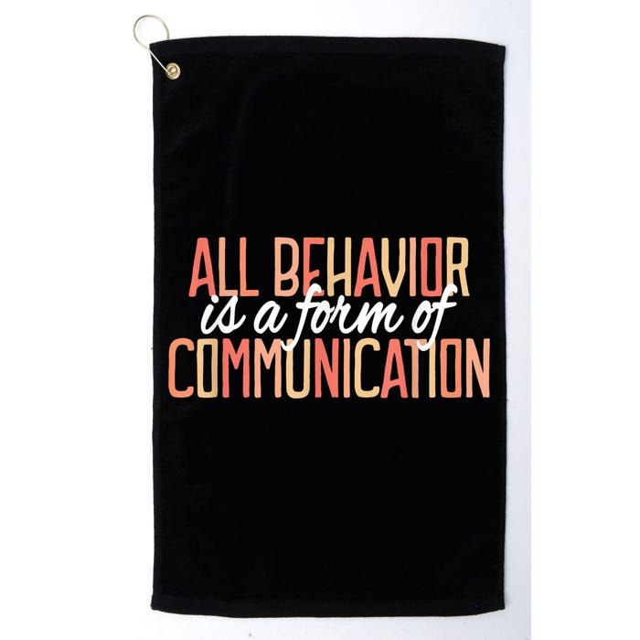 All Behavior Is a Form of Communication Neurodiversity Golf Towel