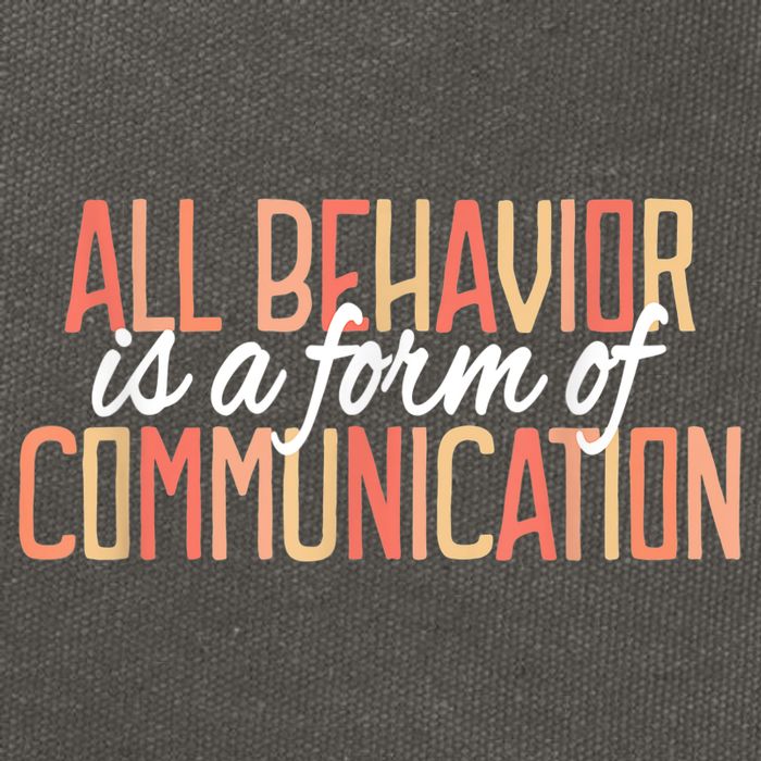 All Behavior Is a Form of Communication Neurodiversity Cotton Canvas Backpack