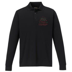 Always Believe In Magic Of Christmas Great Gift Performance Long Sleeve Polo