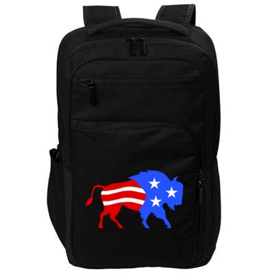 American Bison Illustration Impact Tech Backpack