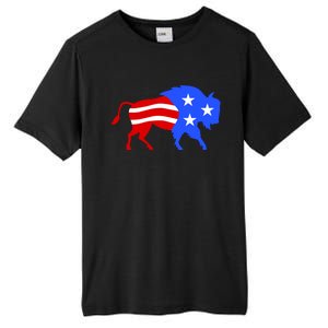 American Bison Illustration Tall Fusion ChromaSoft Performance T-Shirt