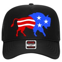 American Bison Illustration Trucker Hat
