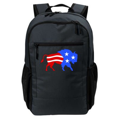 American Bison Illustration Daily Commute Backpack