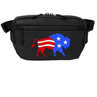 American Bison Illustration Crossbody Pack