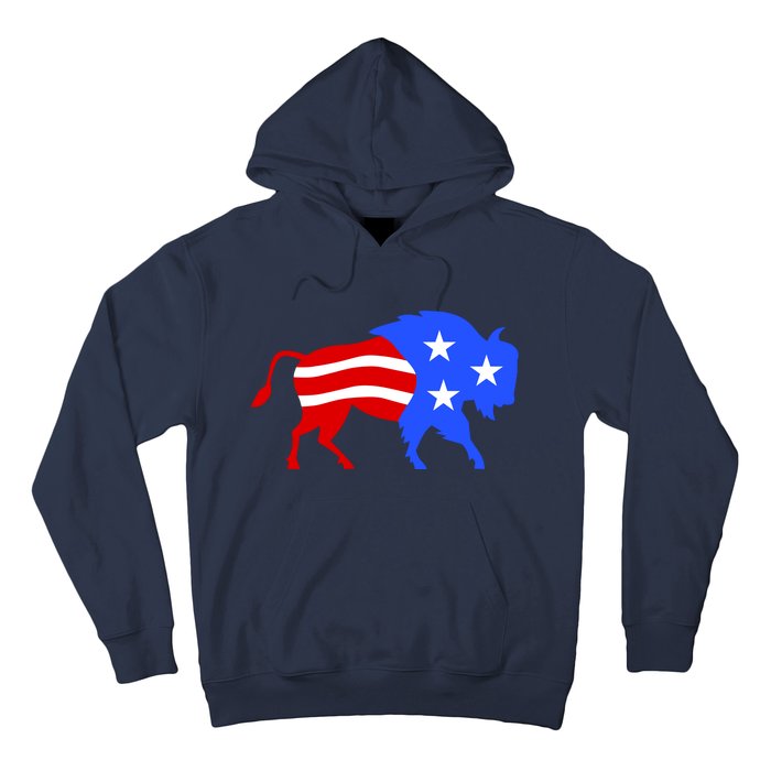 American Bison Illustration Hoodie