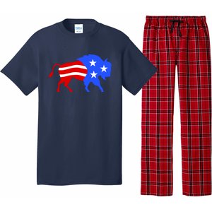 American Bison Illustration Pajama Set