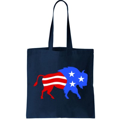 American Bison Illustration Tote Bag