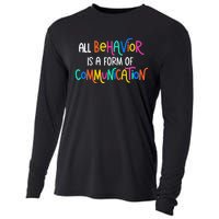 All Behavior Is A Form Of Communication SPED Teacher Autism Cooling Performance Long Sleeve Crew