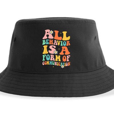 All Behavior Is A Form Of Communication Therapy Therapist Sustainable Bucket Hat