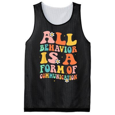 All Behavior Is A Form Of Communication Therapy Therapist Mesh Reversible Basketball Jersey Tank