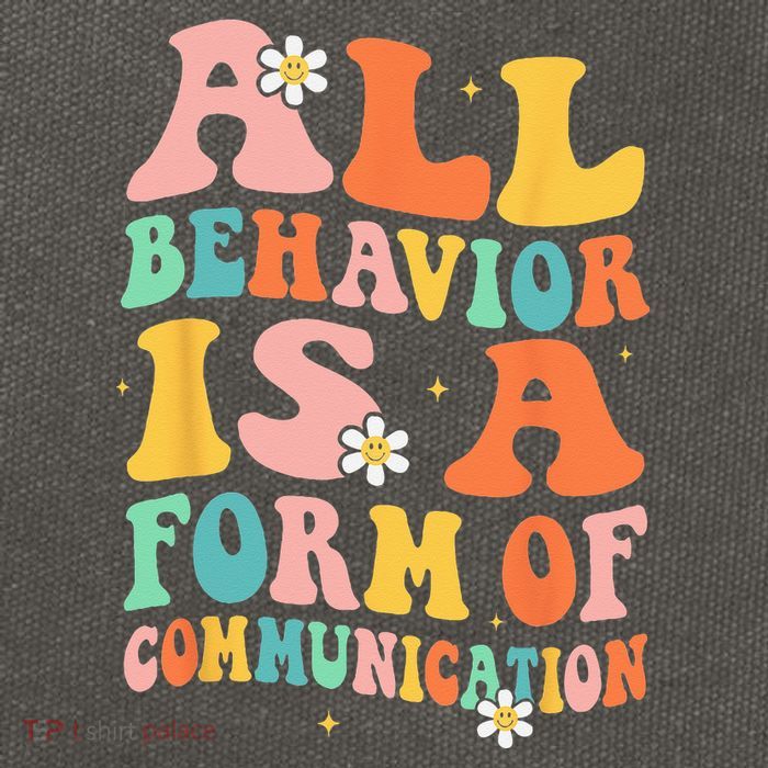 All Behavior Is A Form Of Communication Therapy Therapist Cotton Canvas Backpack