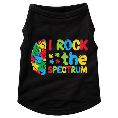 Autism Brain I Rock The Spectrum Awareness Doggie Tank