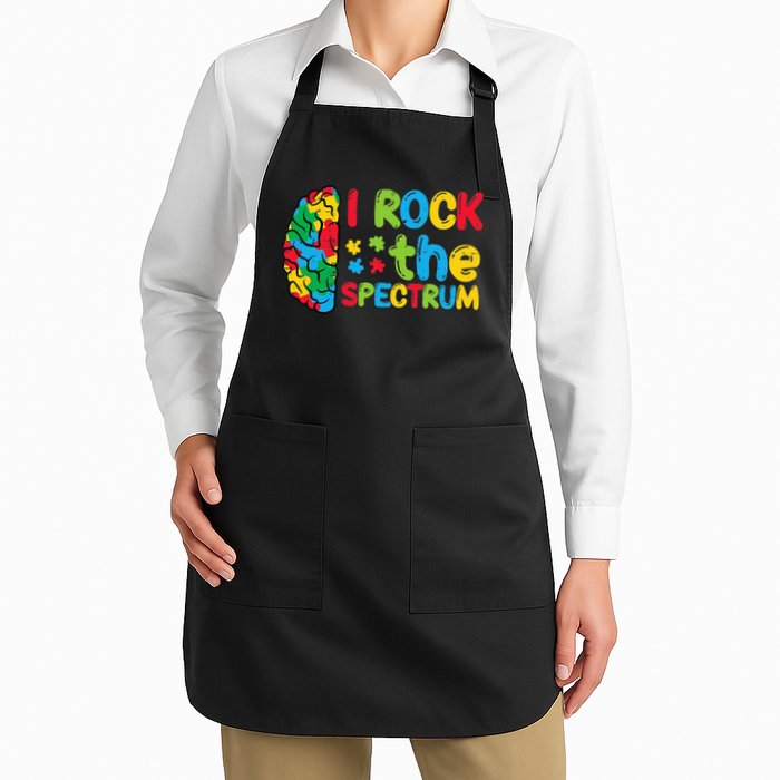 Autism Brain I Rock The Spectrum Awareness Apron