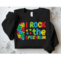 Autism Brain I Rock The Spectrum Awareness Sweatshirt