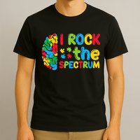 Autism Brain I Rock The Spectrum Awareness T-Shirt