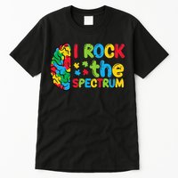 Autism Brain I Rock The Spectrum Awareness Tall T-Shirt