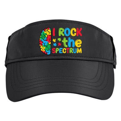 Autism Brain I Rock The Spectrum Awareness Adult Drive Performance Visor