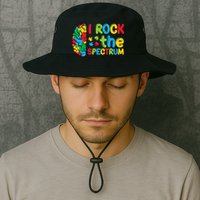 Autism Brain I Rock The Spectrum Awareness Bucket Hat