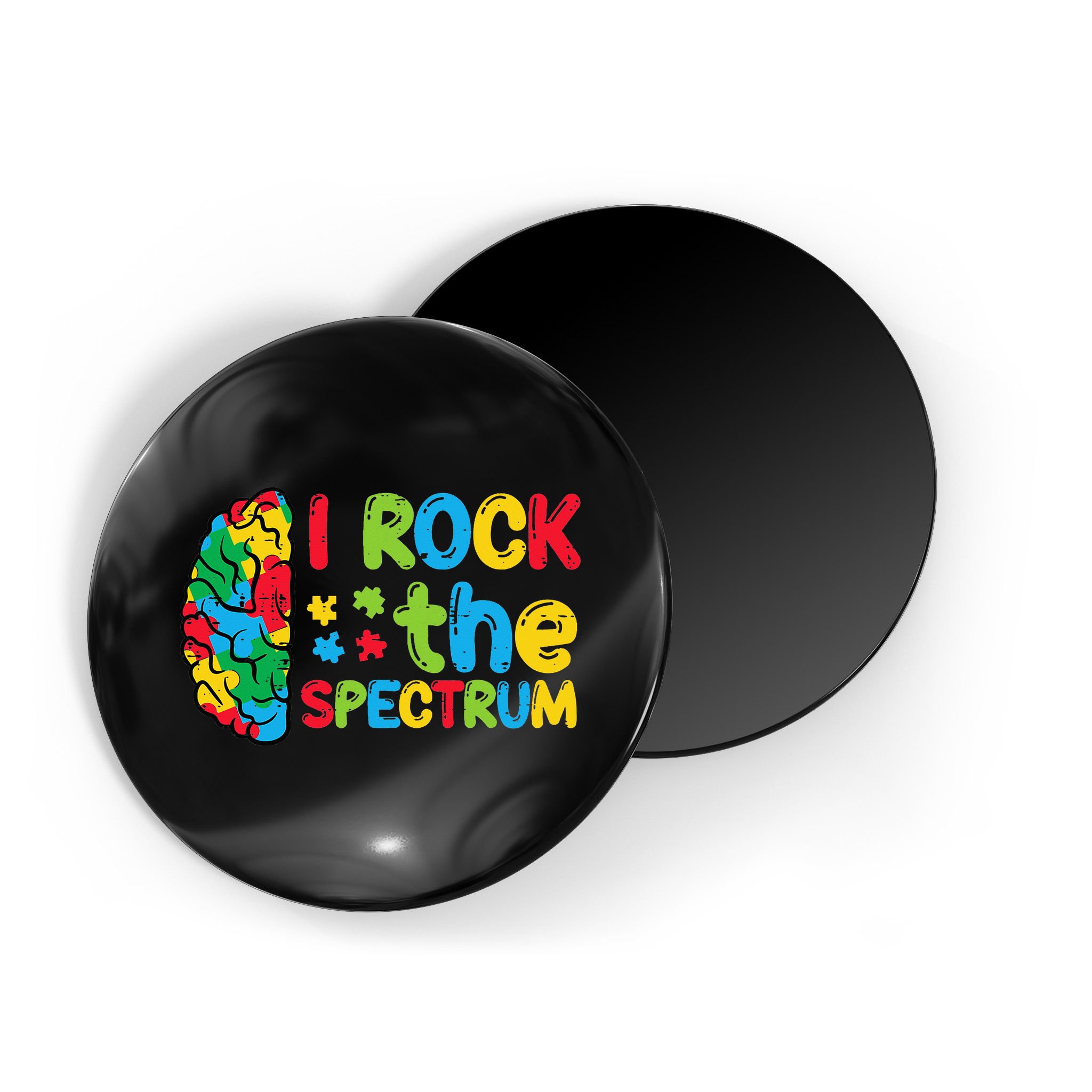 Autism Brain I Rock The Spectrum Awareness Magnet