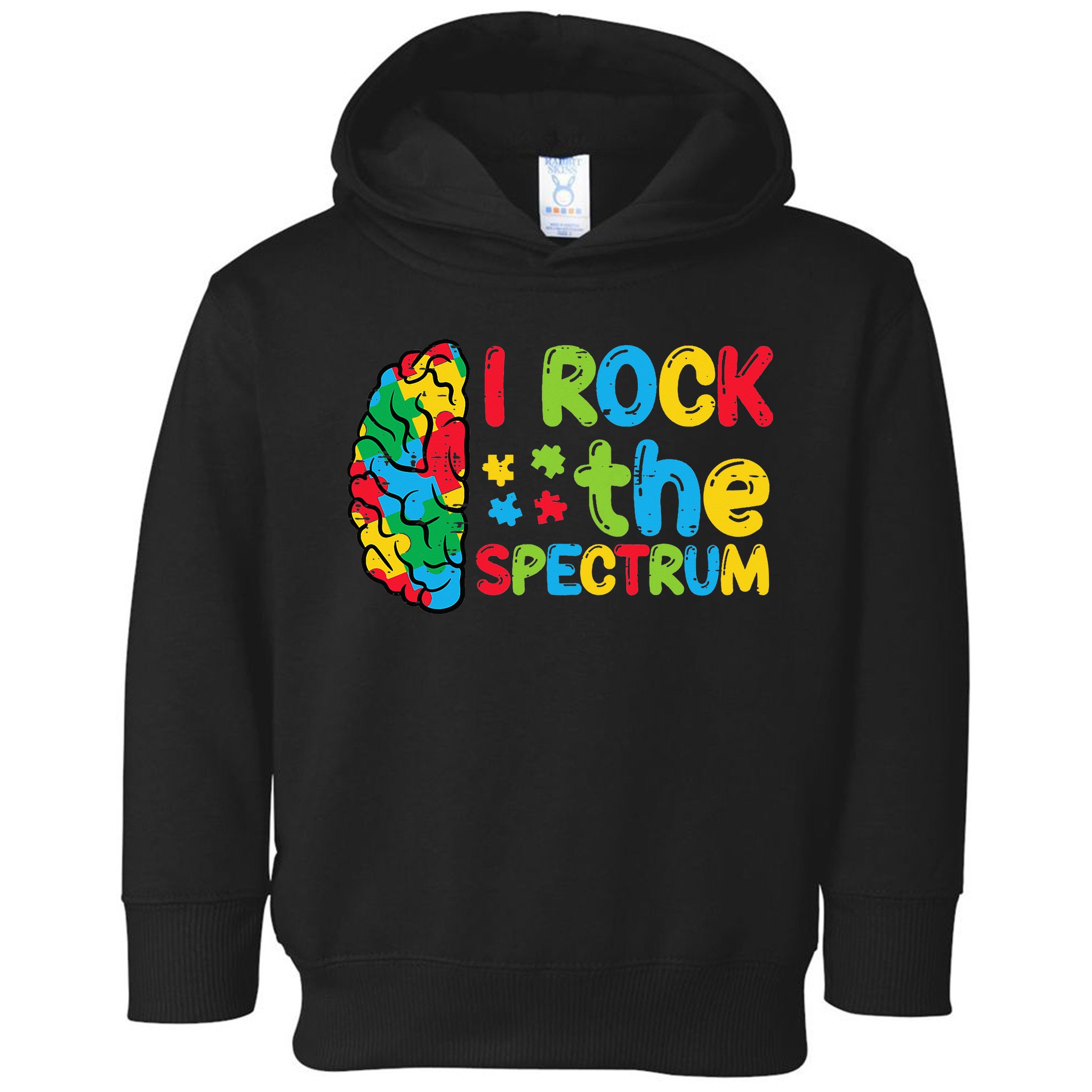Autism Brain I Rock The Spectrum Awareness Toddler Hoodie
