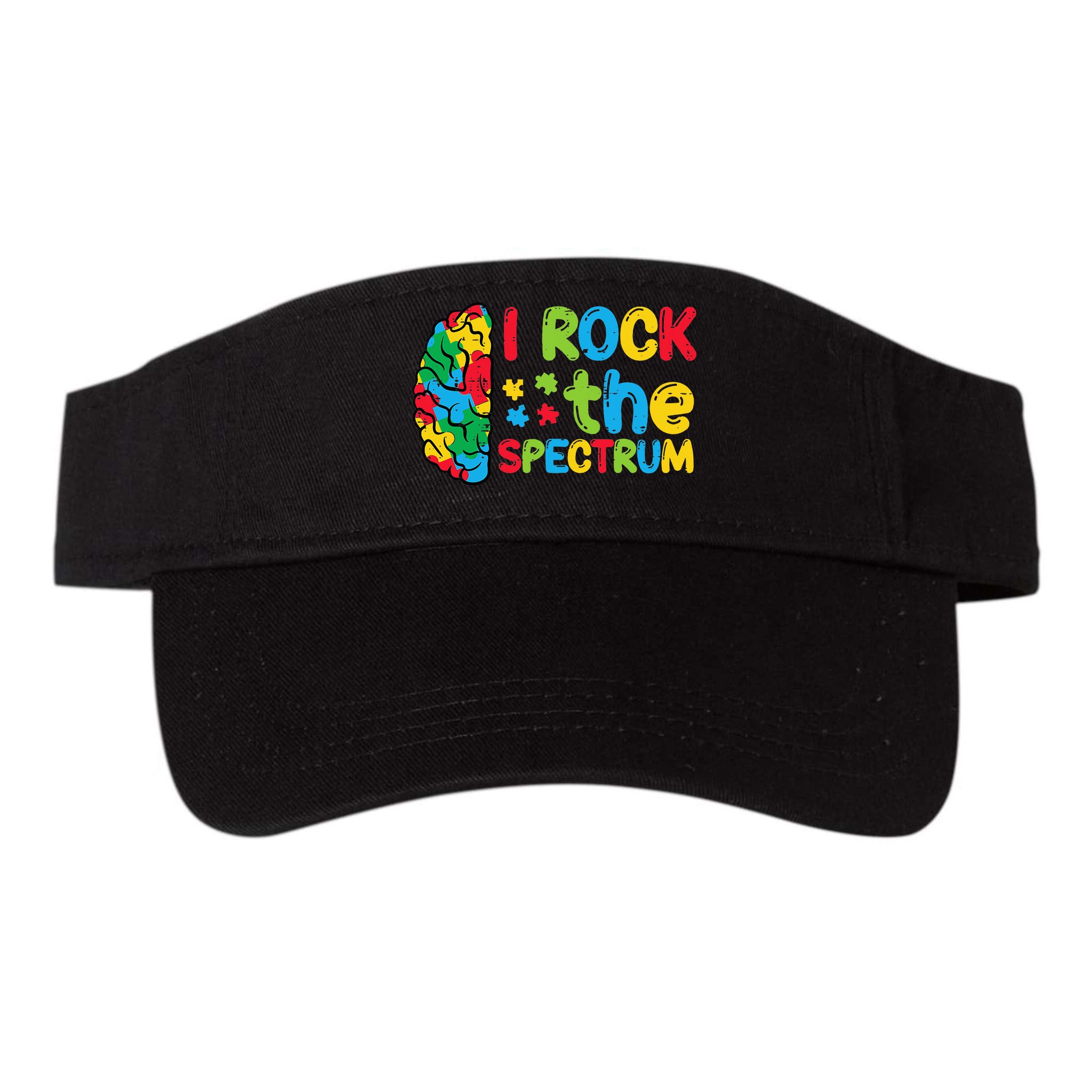 Autism Brain I Rock The Spectrum Awareness Visor
