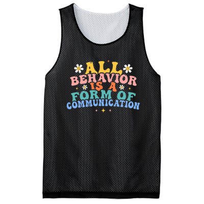 All Behavior Is A Form Of Communication Therapy Therapist Mesh Reversible Basketball Jersey Tank