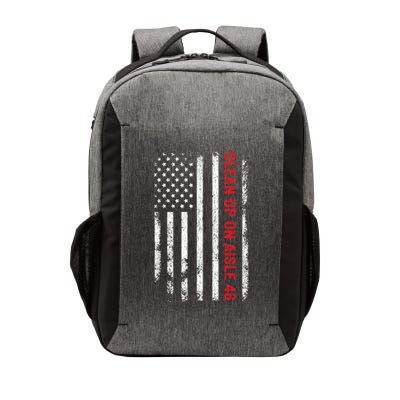 Anti Biden Impeach 46 8646 Clean Up On Aisle 46 Pro USA Flag Vector Backpack