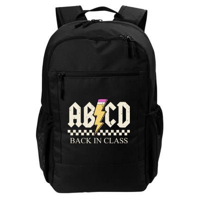 ABCD Back In Class Rock Vintage School Backpack